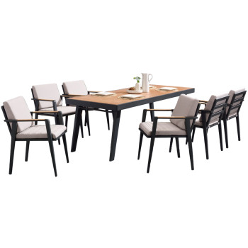 Dining set 160 ( with cushions) HIGOLD EMOTI 697790 / ANTHRACITE