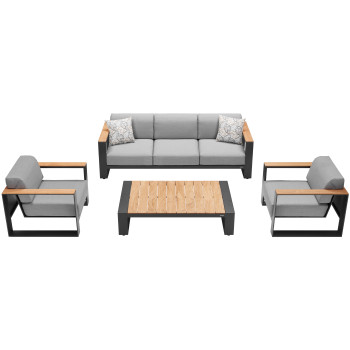 Lounge set ( with cushions) HIGOLD CAMBUSA 206220 / ANTHRACITE