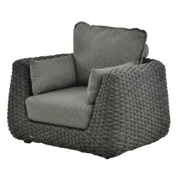 Lounge armchair (with cushions) ALLEGRA AL 01G / ANTHRACITE Lounge armchair (with cushions) ALLEGRA AL 01G / ANTHRACITE
