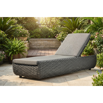 Sunlounger (with cushions) ALLEGRA AL 04G / ANTHRACITE