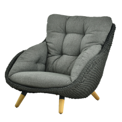 Lounge armchair (with cushions) ALLEGRA KING AL 07G / ANTHRACITE Lounge armchair (with cushions) ALLEGRA KING AL 07G / ANTHRACITE