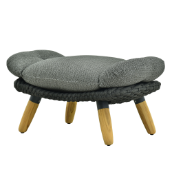 Ottoman (with cushion) ALLEGRA KING AL 08G / ANTHRACITE Ottoman (with cushion) ALLEGRA KING AL 08G / ANTHRACITE