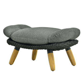 Ottoman (with cushion) ALLEGRA KING AL 08G / ANTHRACITE