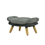 Ottoman (with cushion) ALLEGRA KING AL 08G / ANTHRACITE