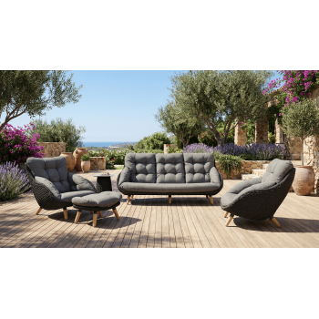 3-Seater sofa (with cushions) ALLEGRA KING AL 10G / ANTHRACITE