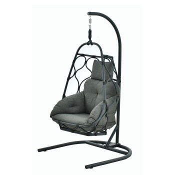 Hanging chair (with cushions) ALLEGRA AL 12G / ANTHRACITE