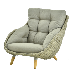 Lounge armchair (with cushions) ALLEGRA KING AL 07T / TAUPE Lounge armchair (with cushions) ALLEGRA KING AL 07T / TAUPE