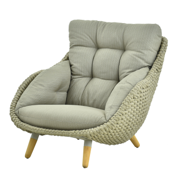 Lounge armchair (with cushions) ALLEGRA KING AL 07T / TAUPE
