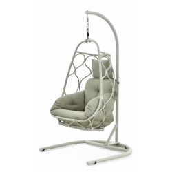 Hanging chair (with cushions) ALLEGRA AL 12T / TAUPE Hanging chair (with cushions) ALLEGRA AL 12T / TAUPE