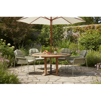 Dining armchair (with cushions) ALLEGRA AL 30T / TAUPE