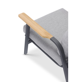 Lounge armchair (with cushions) LAGOM DANDY Lm 12G / ANTHRACITE