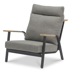 Lounge armchair (with cushions) LAGOM DANDY Lm 12G / ANTHRACITE