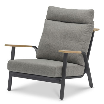 Lounge armchair (with cushions) LAGOM DANDY Lm 12G / ANTHRACITE