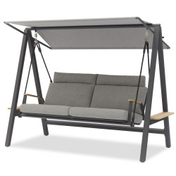 3-seater swing with canopy (with cushions) LAGOM DANDY Lm 10G / ANTHRACITE