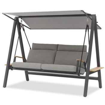 3-seater swing with canopy (with cushions) LAGOM DANDY Lm 10G / ANTHRACITE