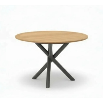 Dining table 120 (teak) LAGOM MIKADO Lm 45G / ANTHRACITE