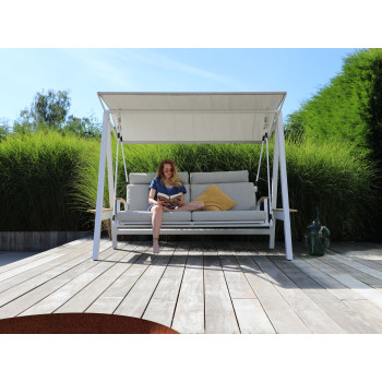 3-seater swing with canopy (with cushions) LAGOM DANDY Lm 10G-G/ANTHRACITE