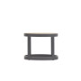 2-footrest set (with cushions) + table LAGOM TOTEM-3 Lm 14G / ANTHRACITE