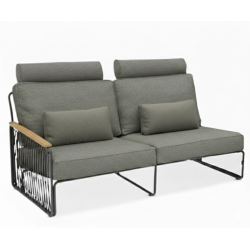 2-seater sofa RIGHT (with cushions) LAGOM RIVA Lm 51G / ANTHRACITE