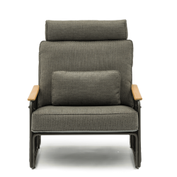 Lounge armchair (with cushions) LAGOM RIVA Lm 46G / ANTHRACITE