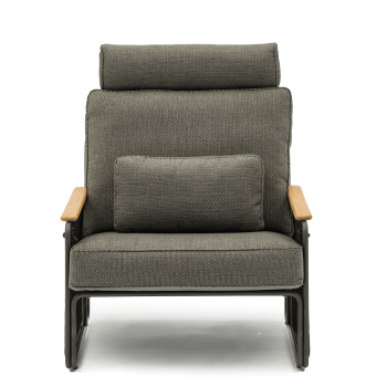 Lounge armchair (with cushions) LAGOM RIVA Lm 46G / ANTHRACITE