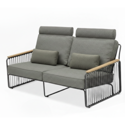 2-seater sofa (with cushions) LAGOM RIVA Lm 47G / ANTHRACITE