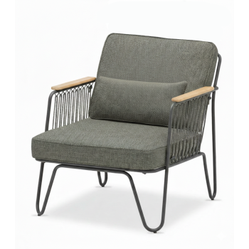 Lounge armchair (with cushions) LAGOM RIVA Lm 49G / ANTHRACITE