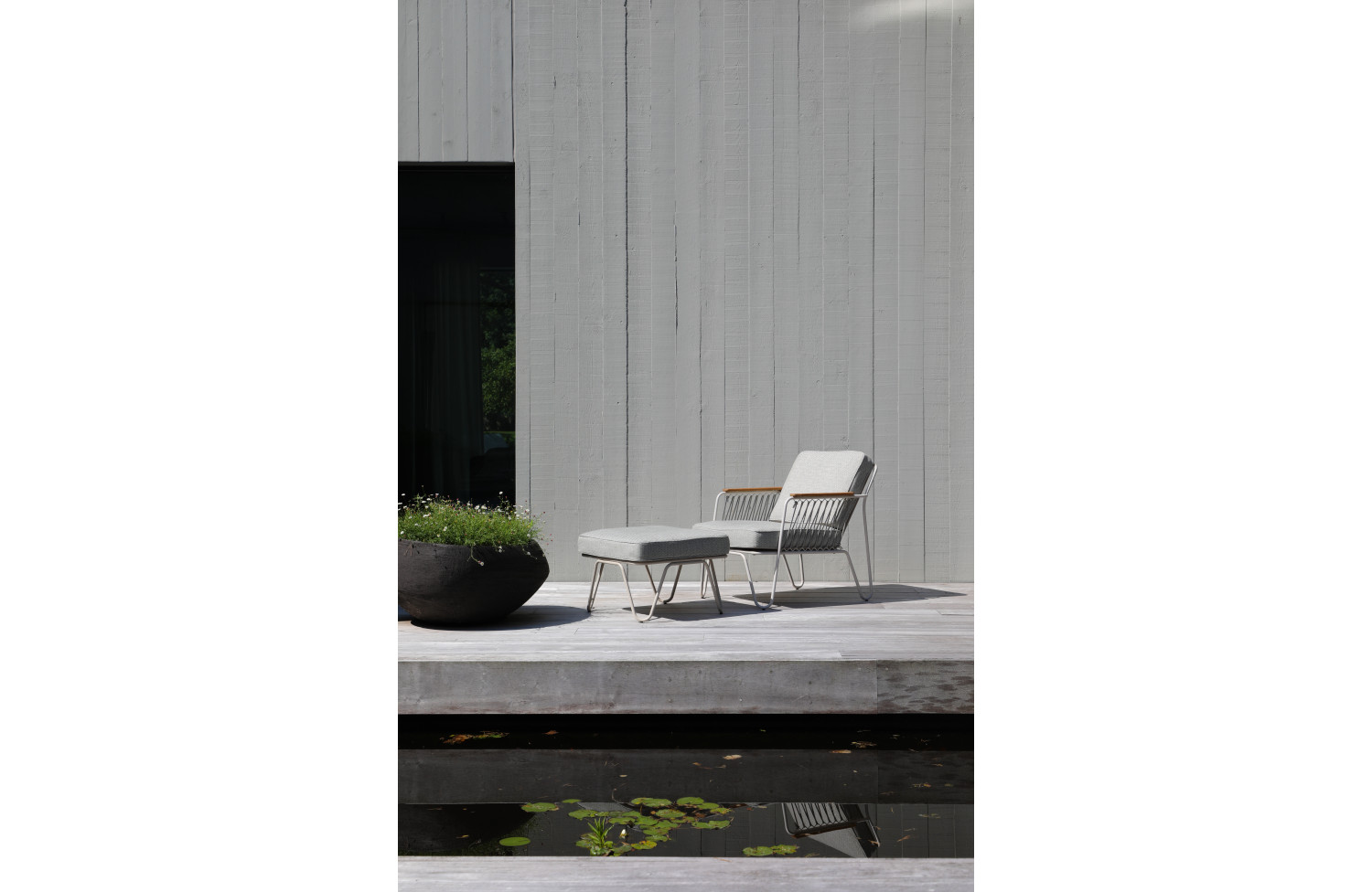 Footrest (with cushions) LAGOM RIVA Lm 50G / ANTHRACITE