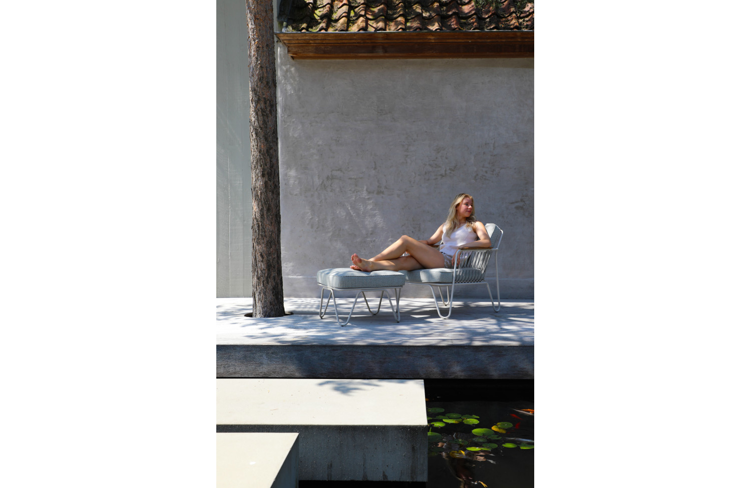 Footrest (with cushions) LAGOM RIVA Lm 50G / ANTHRACITE