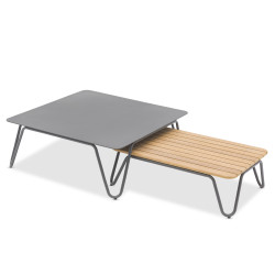 Coffee table 80*80 (alu) LAGOM RIVA Lm 37G Lm /ANTHRACITE