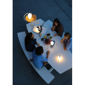 Street lamp charging (via USB) h. 43.5 cm LAGOM BOB LARGELm 20L-T / TAUPE