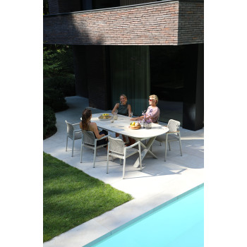 Oval dining table (extendable 250-310 cm) LAGOM ALBATROS Lm 76T / TAUPE