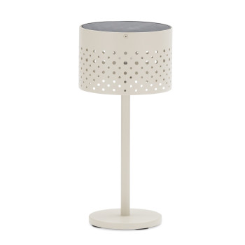 Solar outdoor lamp (charged by solar energy) h.32.5 cm LAGOM BEAM ROUND Lm 79T / TAUPE