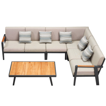 Corner set (with cushions) HIGOLD EMOTI 697750 / ANTHRACITE