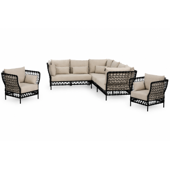 Coner Set (with cushions) LEFT APPLE BEE PURE 70001527 (2 pc) / 70001529 (1 pc) / 70001528 (2 pcs)