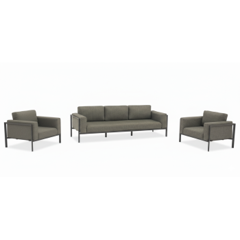 Lounge set (with cushions) LAGOM REEF Lm 57G (2 pcs) Lm 59G (1 pc) / ANTHRACITE