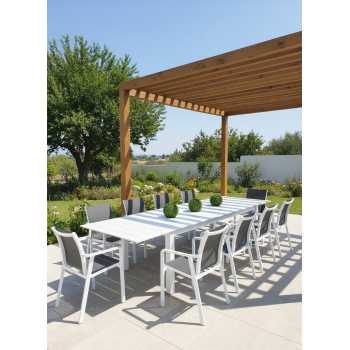 Extension dining table 266-330-395 SKANDI SK 12W / WHITE