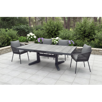 Lounge table with extension 140-180 SKANDI SK 01G / ANTHRACITE