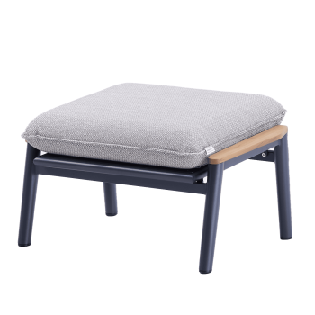 Footrest (with cushion) SKANDI ROPE SK 04GR / ANTHRACITE + ROPE