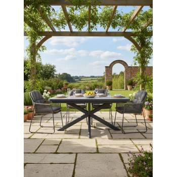 Extension dining table 200-260 SKANDI SK 27G / ANTHRACITE