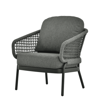 Lounge dining armchair (with cushions) SKANDI SK 29G / ANTHRACITE