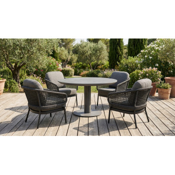 Round dining table 90 (Lounge) SKANDI SK 28G-90 / ANTHRACITE