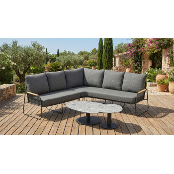 Corner set LEFT (with cushions) SKANDI SK 72G(L) / ANTHRACITE