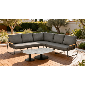 Corner Set RIGHT (with cushions) SKANDI SK 72G(R) / ANTHRACITE