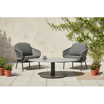 Coffee table 110 SKANDI SK 68G / ANTHRACITE