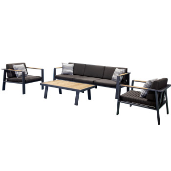 Lounge set (with cushions) HIGOLD NOFI 680130 / BLACK