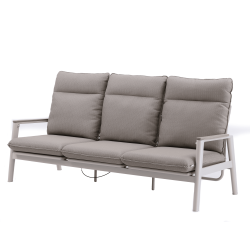 3-seater sofa with folding back (with cushions) SKANDI ROPE SK 02TR / TAUPE + ROPE