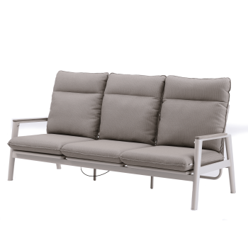 3-seater sofa with folding back (with cushions) SKANDI ROPE SK 02TR / TAUPE + ROPE