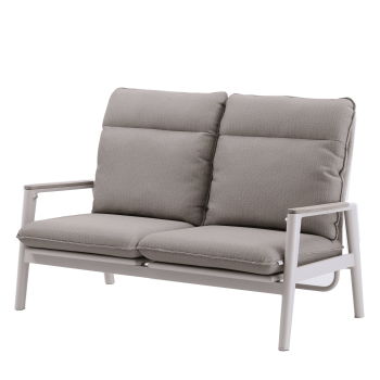 2-seater sofa with folding back (with cushions) SKANDI ROPE SK SK 06TR / TAUPE + ROPE