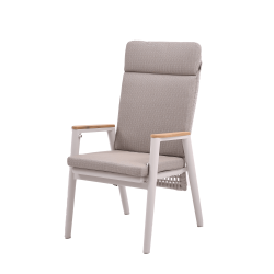Dining armchair with folding back (with cushions) SKANDI ROPE SK 15TR / TAUPE + ROPE